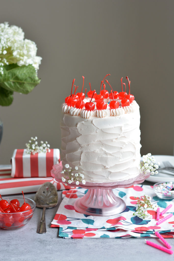 Reese's Cherry Birthday Cake