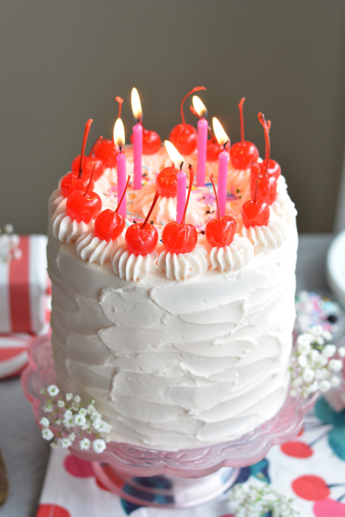 Reese's Cherry Birthday Cake