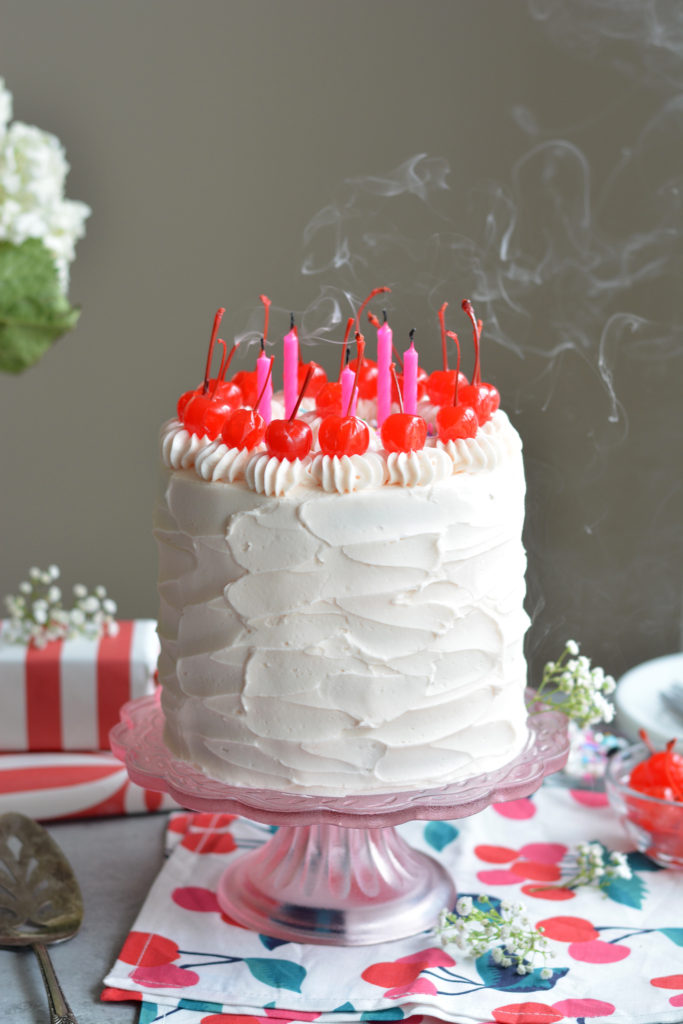 Reese's Cherry Birthday Cake