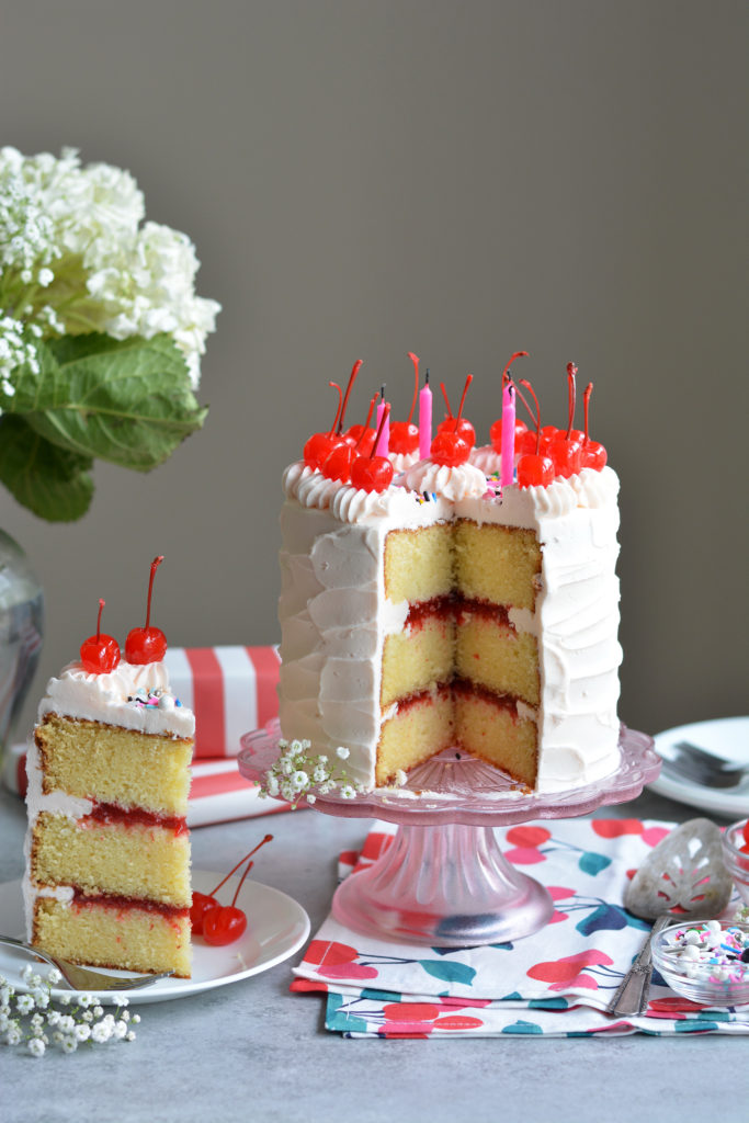 Reese's Cherry Birthday Cake