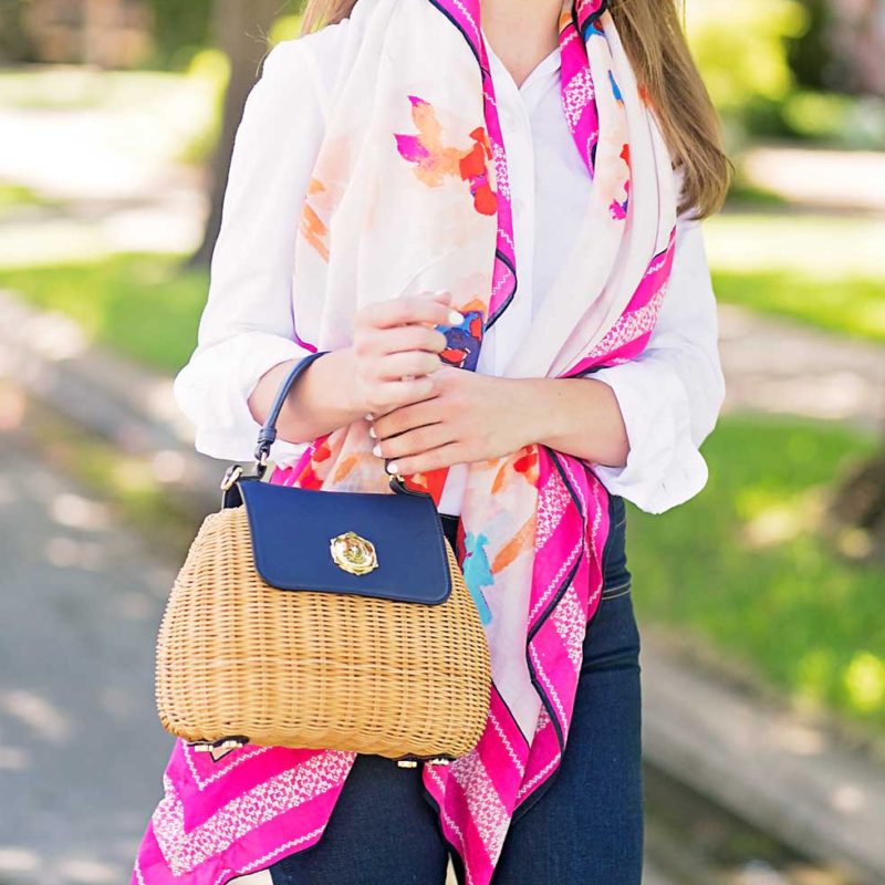 pink tassel scarf – a lonestar state of southern