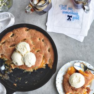 peach cobbler