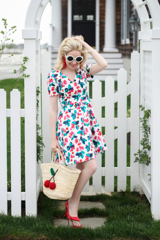 how to wear a cherry print