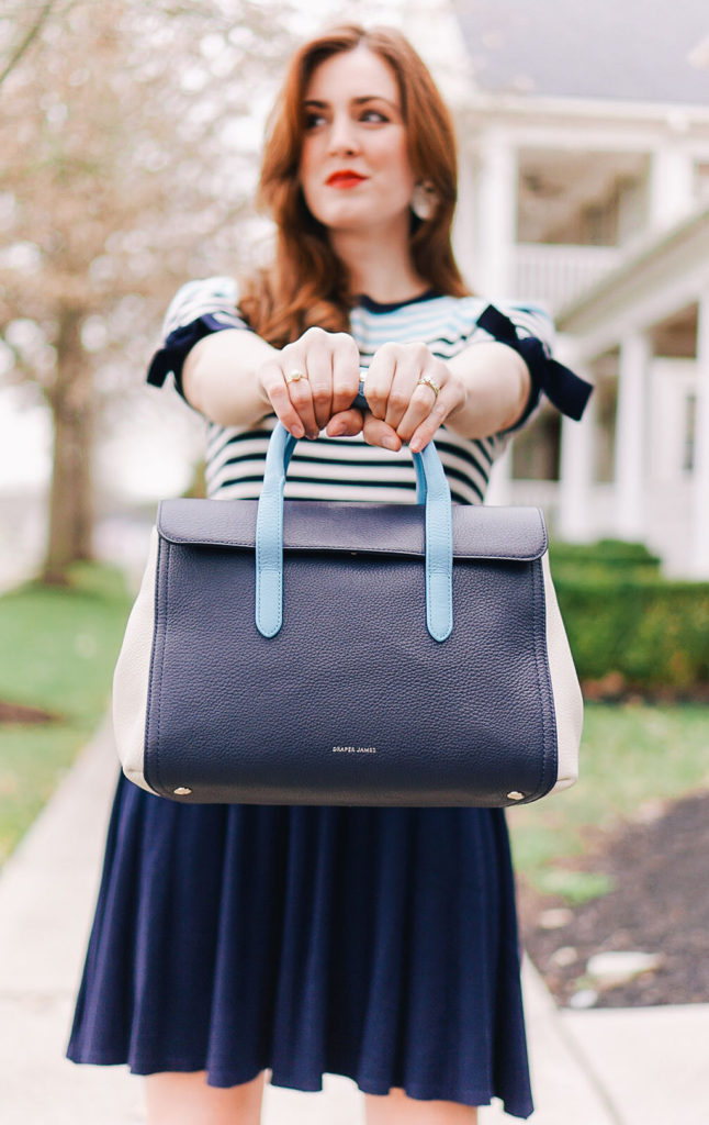 Meet My Handbag: Charisse Bruin and the Leather Reversible Mini ToteDraper  James Blog