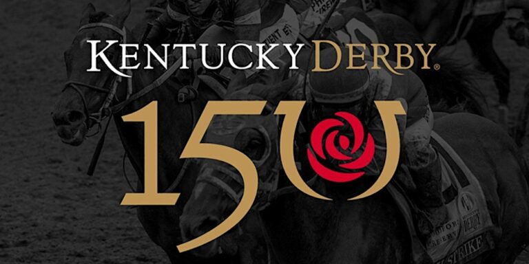 150th anniversary of the Kentucky Derby logo.
